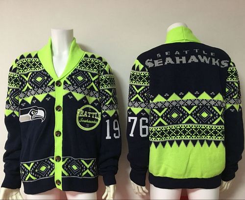 Nike Seahawks Men's Ugly Sweater_1 - Click Image to Close